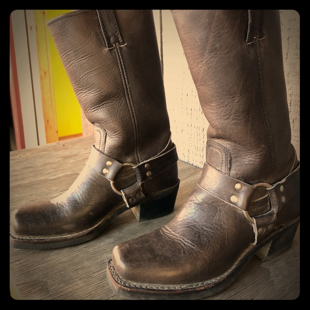 Women’s Frye Harness Boots, 12R